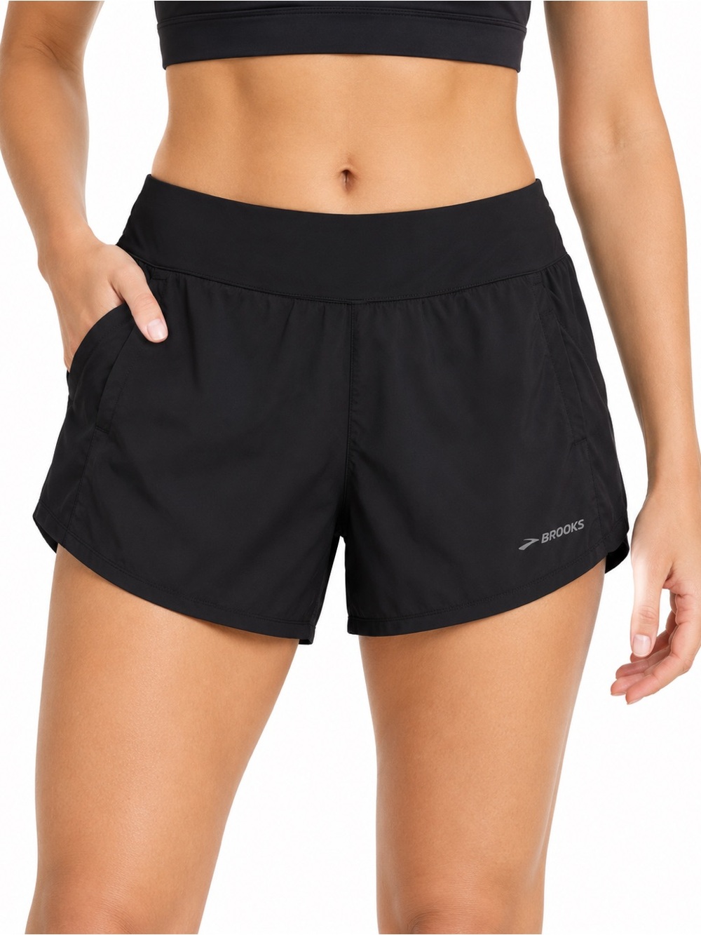 Brooks Women’s Chaser Running Activewear Shorts M Black